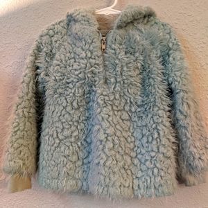 Super soft furry pull-on hoodie